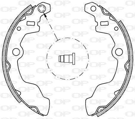 OPEN PARTS Комплект тормозных колодок BSA2018.00